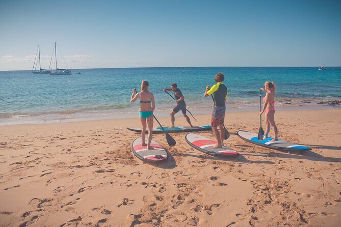 SUP taster course in the picturesque bay of Morro Jable - The Optional SUP Tour Toward Jandia Lighthouse